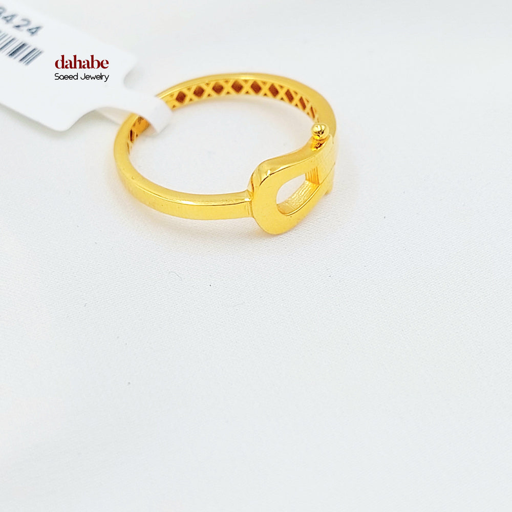 21K خاتم حزام-مجوهرات الشيخ سعيد-Saeed Jewelry 