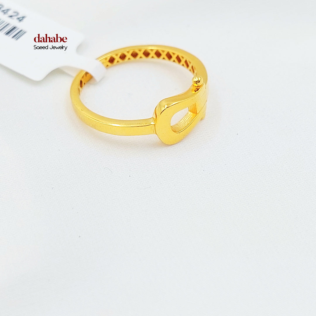 21K خاتم حزام-مجوهرات الشيخ سعيد-Saeed Jewelry 