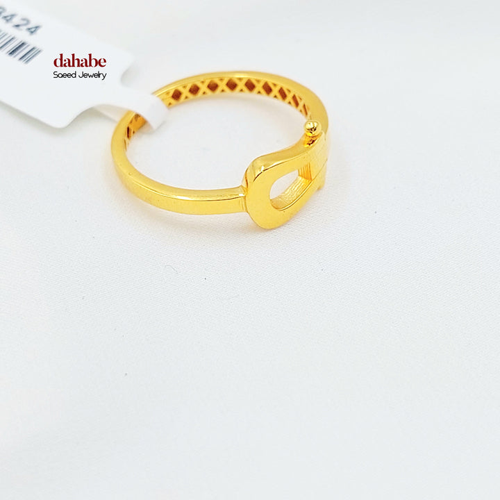 21K خاتم حزام-مجوهرات الشيخ سعيد-Saeed Jewelry 