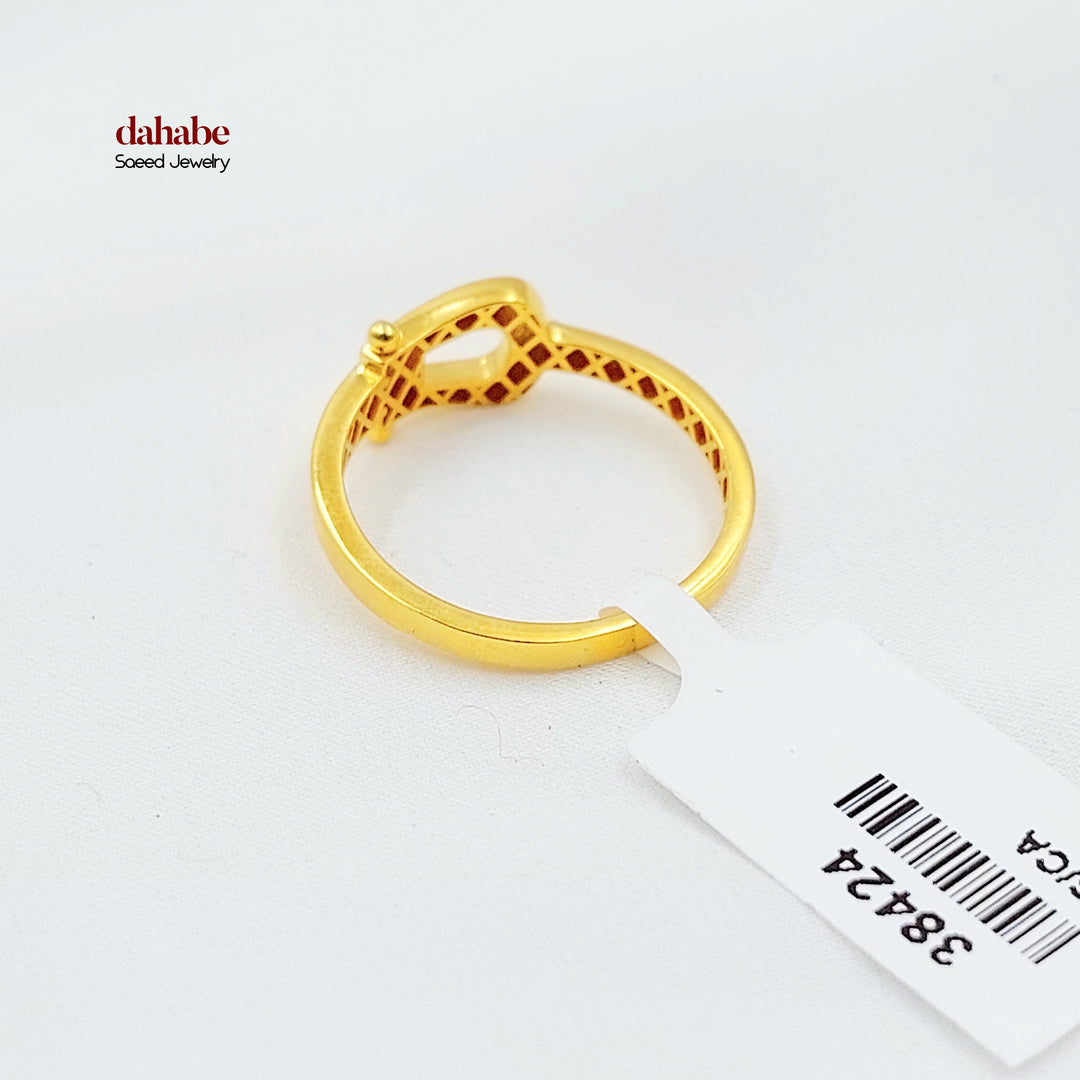 21K خاتم حزام-مجوهرات الشيخ سعيد-Saeed Jewelry 