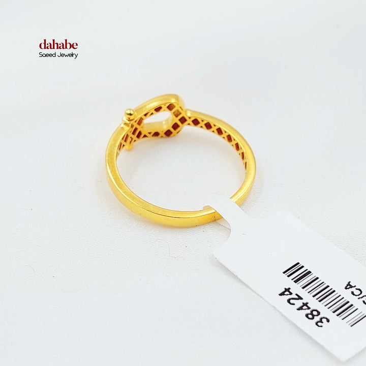21K خاتم حزام-مجوهرات الشيخ سعيد-Saeed Jewelry 