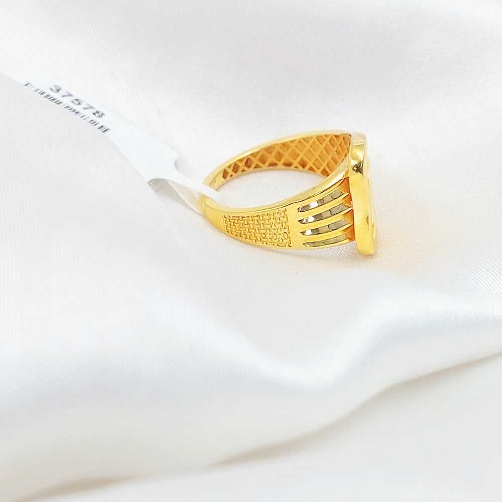21K خاتم حزام-مجوهرات الشيخ سعيد-Saeed Jewelry 