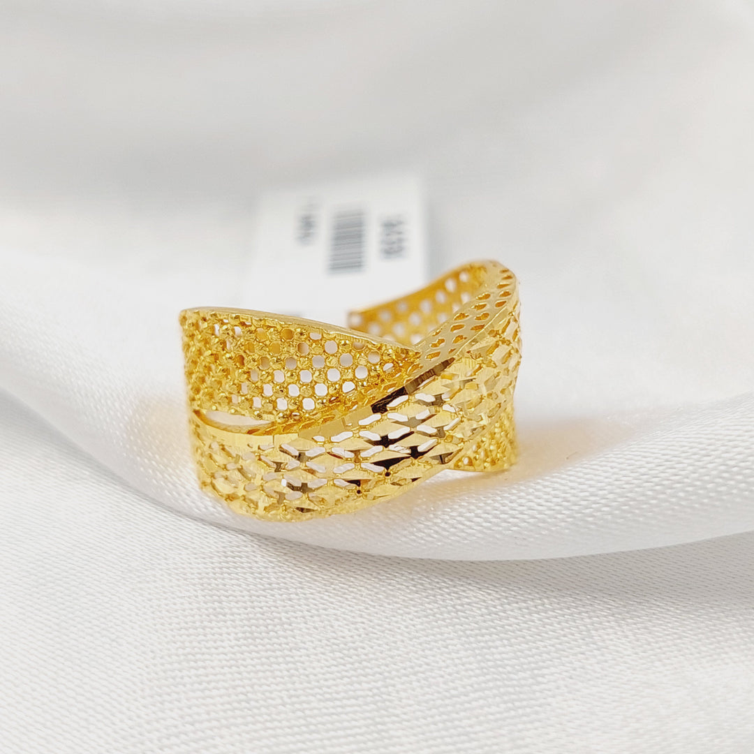 21K خاتم حزام-مجوهرات الشيخ سعيد-Saeed Jewelry 