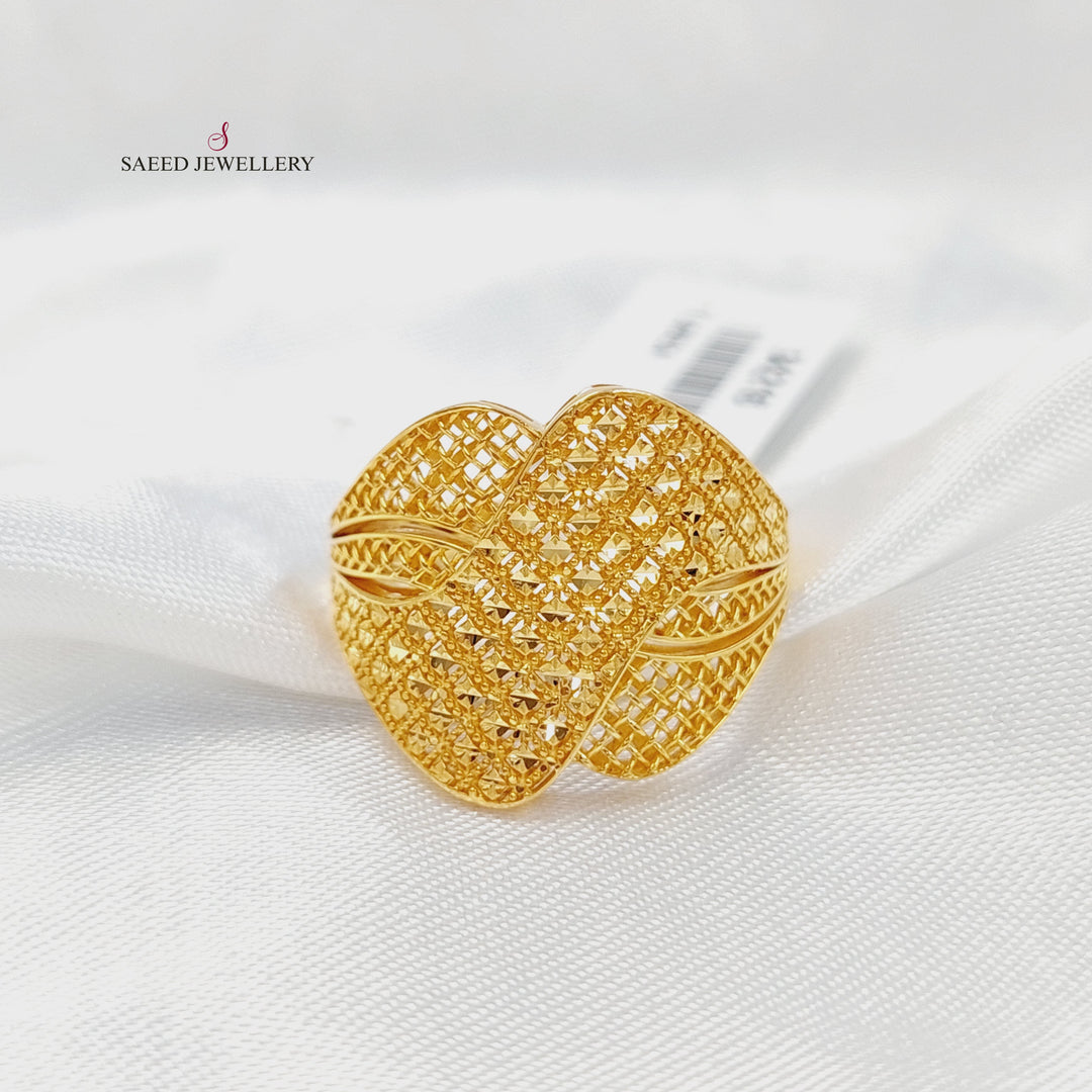 21K خاتم حزام-مجوهرات الشيخ سعيد-Saeed Jewelry 