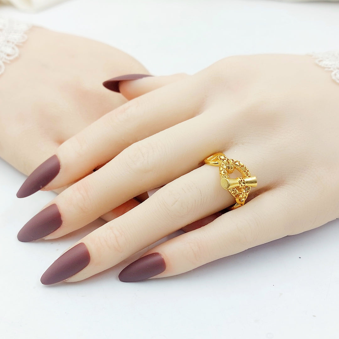 21K خاتم حزام-مجوهرات الشيخ سعيد-Saeed Jewelry 