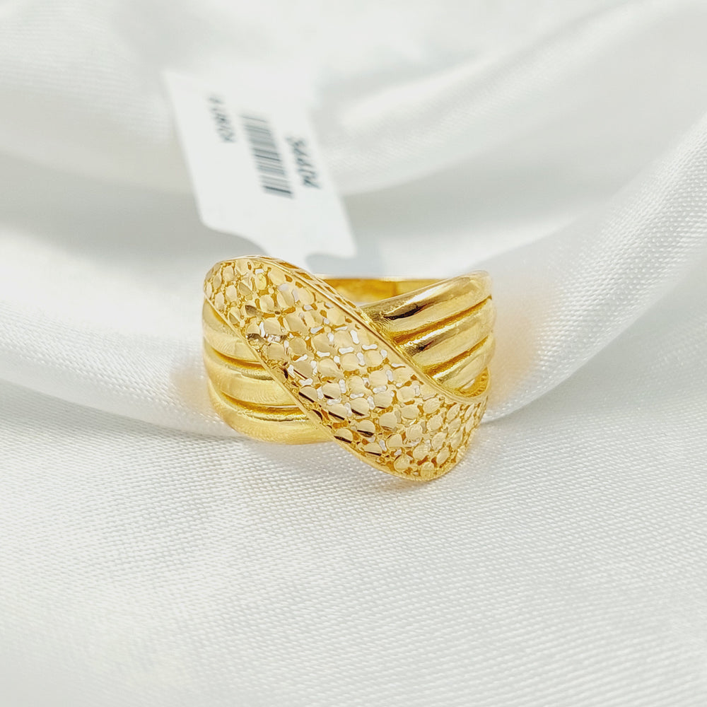 21K خاتم حزام-مجوهرات الشيخ سعيد-Saeed Jewelry 