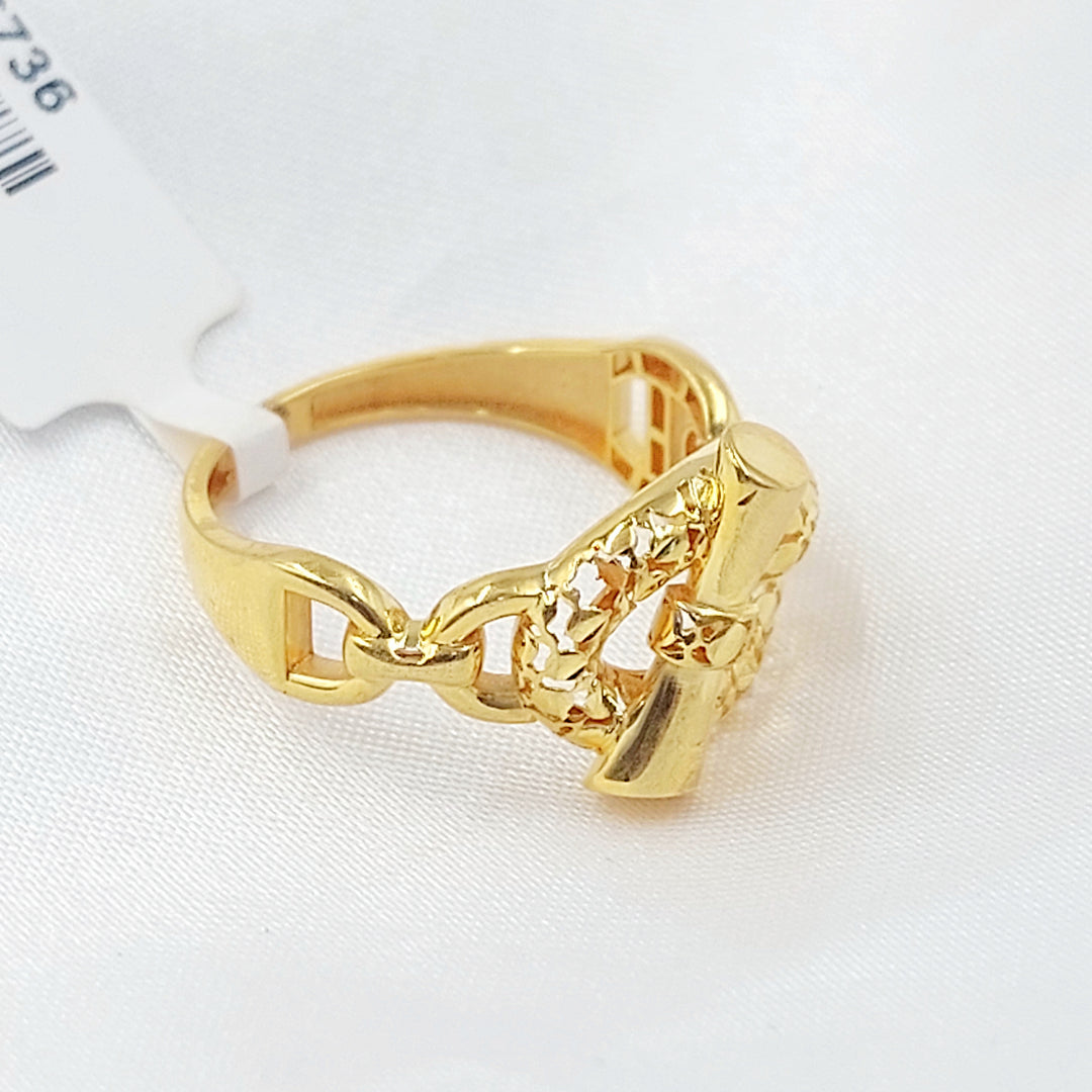 21K خاتم حزام-مجوهرات الشيخ سعيد-Saeed Jewelry 