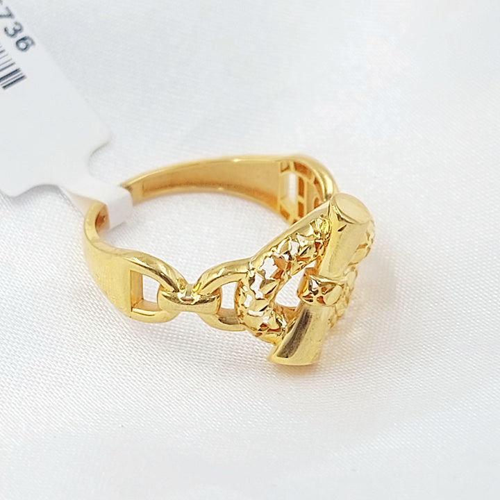 21K خاتم حزام-مجوهرات الشيخ سعيد-Saeed Jewelry 