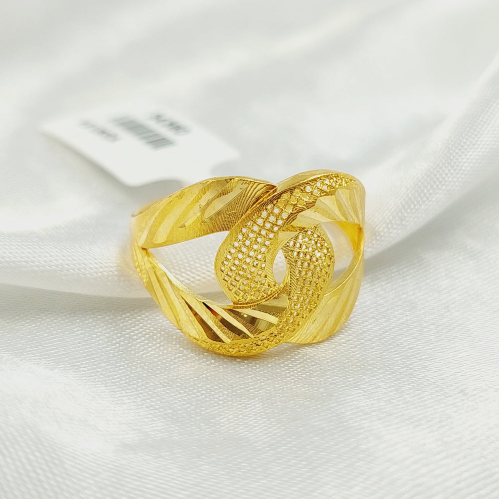 21K خاتم حزام-مجوهرات الشيخ سعيد-Saeed Jewelry 