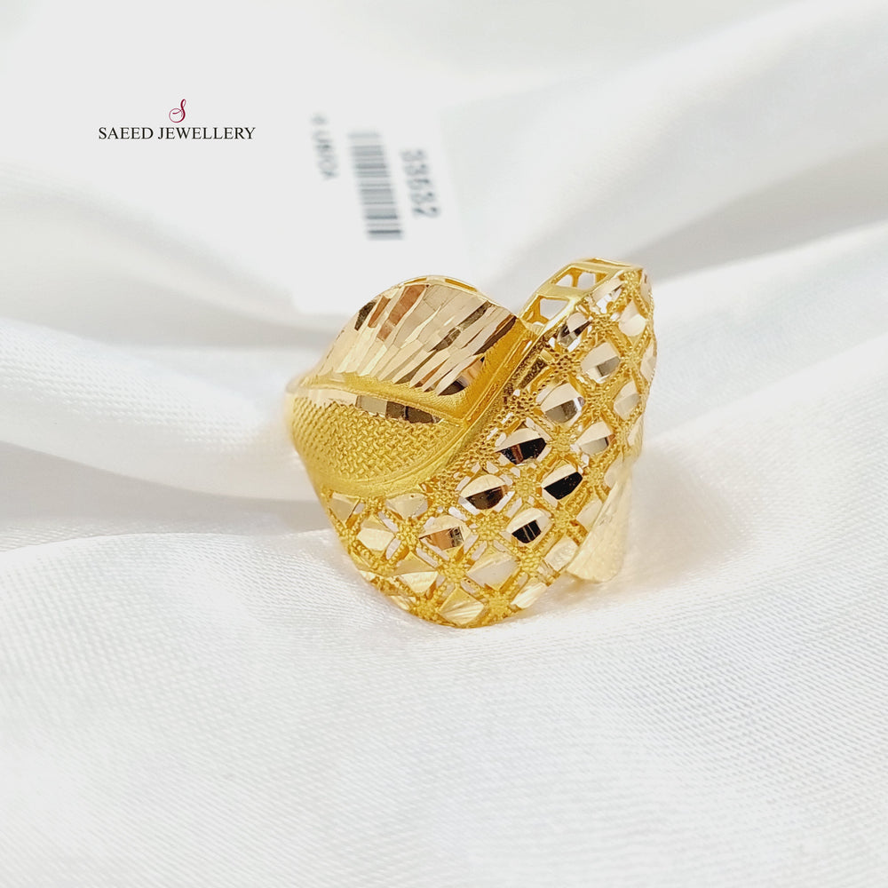 21K خاتم حزام-مجوهرات الشيخ سعيد-Saeed Jewelry 