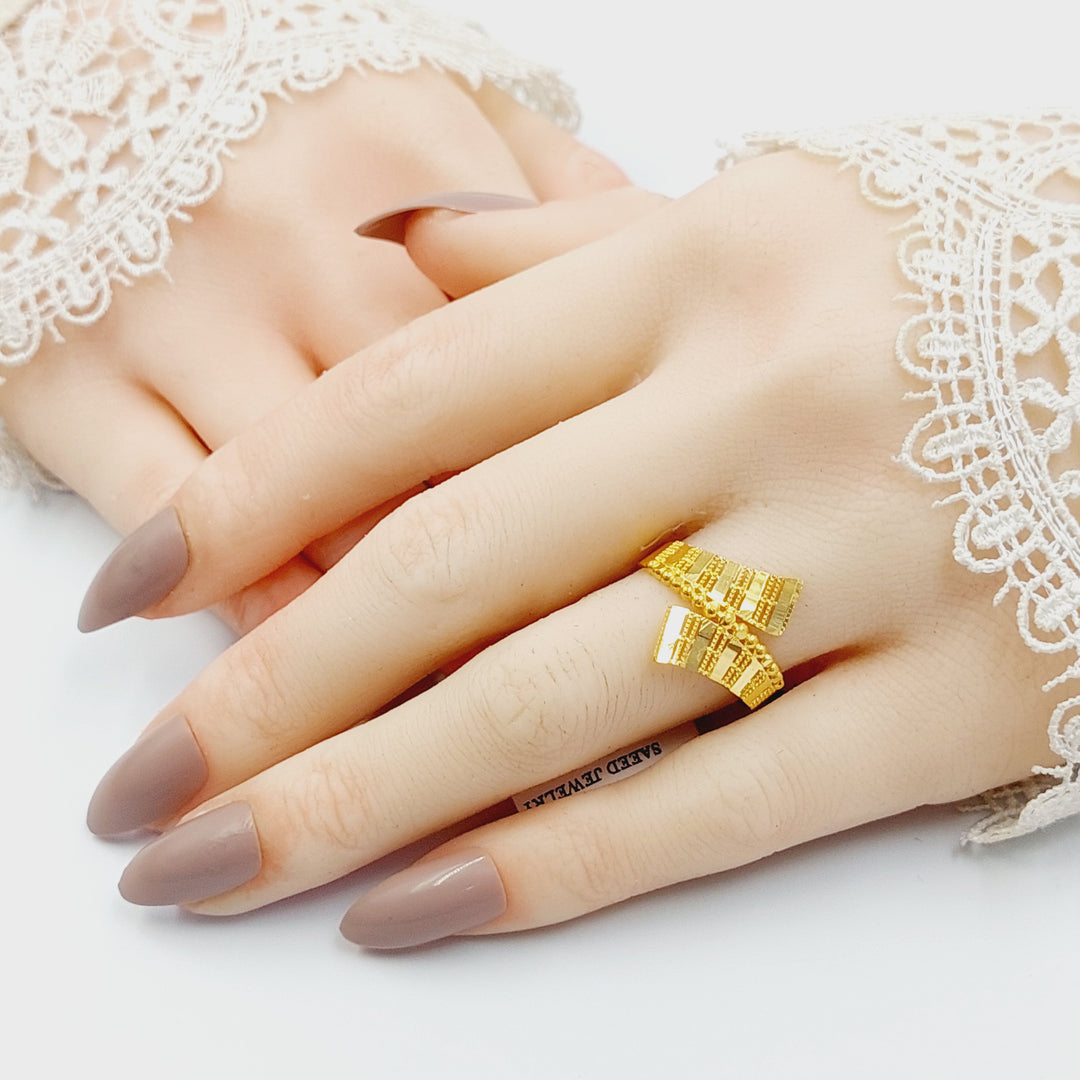 21K خاتم حزام-مجوهرات الشيخ سعيد-Saeed Jewelry 