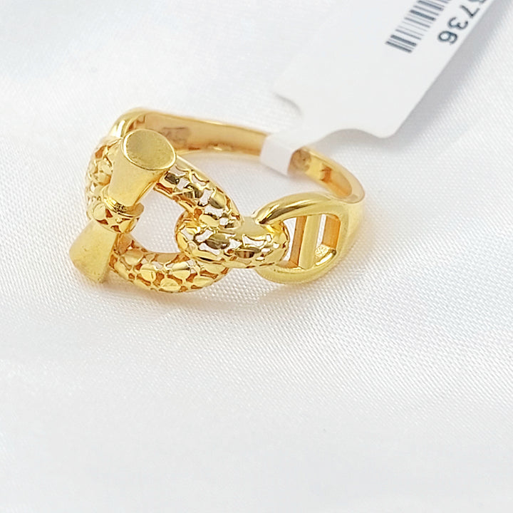 21K خاتم حزام-مجوهرات الشيخ سعيد-Saeed Jewelry 