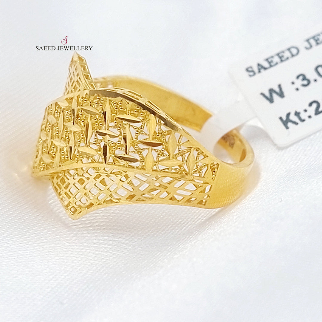 21K خاتم حزام-مجوهرات الشيخ سعيد-Saeed Jewelry 