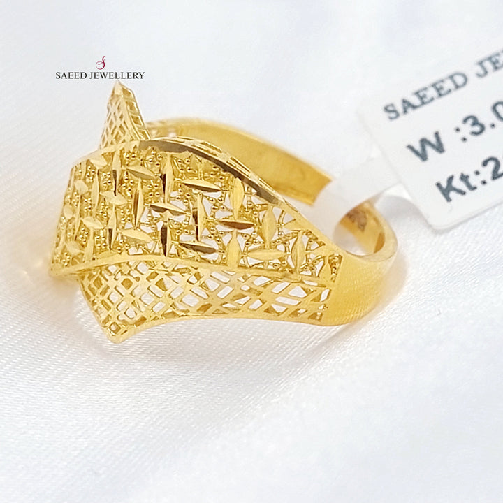 21K خاتم حزام-مجوهرات الشيخ سعيد-Saeed Jewelry 