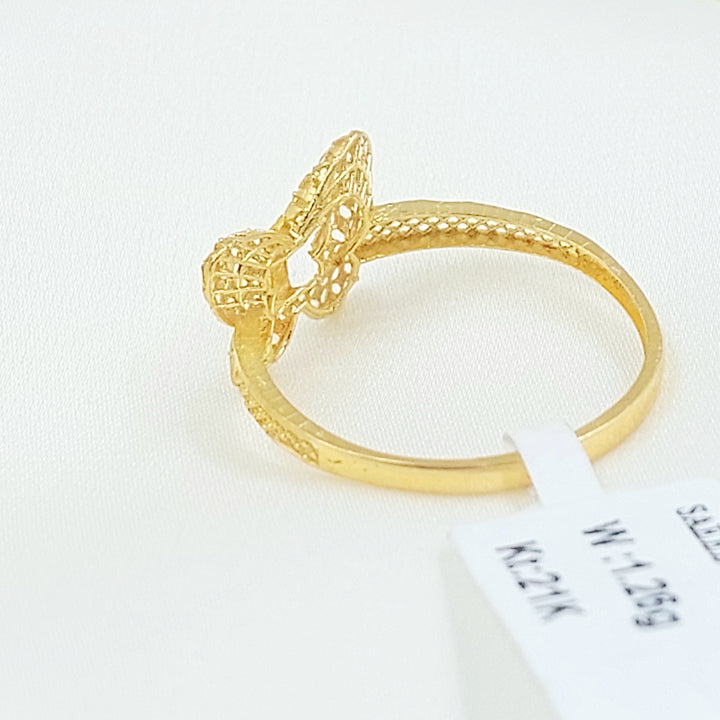21K خاتم فراشة-مجوهرات الشيخ سعيد-Saeed Jewelry 