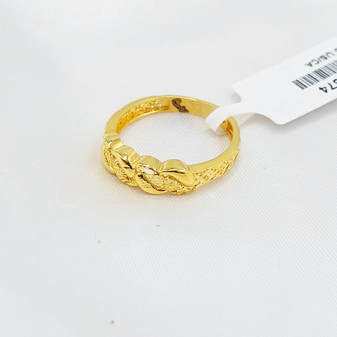 21K خاتم جنزير-مجوهرات الشيخ سعيد-Saeed Jewelry 