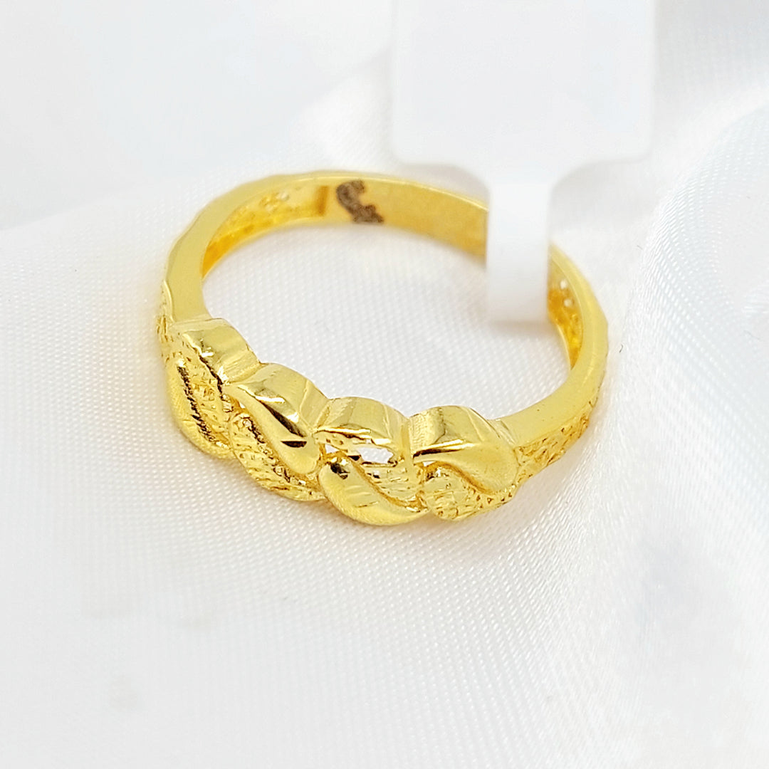 21K خاتم جنزير-مجوهرات الشيخ سعيد-Saeed Jewelry 