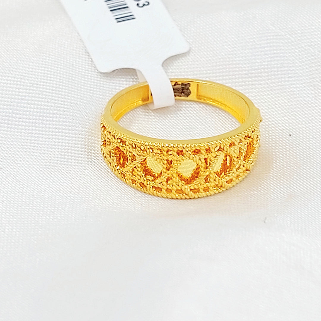 21K خاتم اكسترا-مجوهرات الشيخ سعيد-Saeed Jewelry 