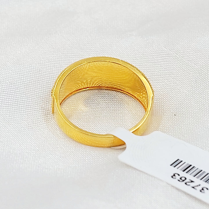 21K خاتم اكسترا-مجوهرات الشيخ سعيد-Saeed Jewelry 