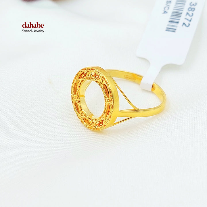 21K خاتم اكسترا-مجوهرات الشيخ سعيد-Saeed Jewelry 