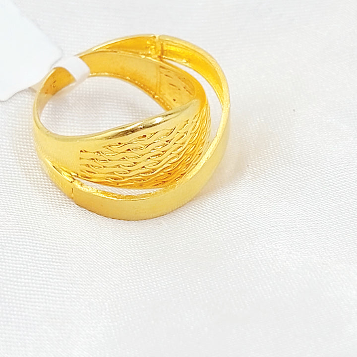 21K خاتم اكسترا-مجوهرات الشيخ سعيد-Saeed Jewelry 