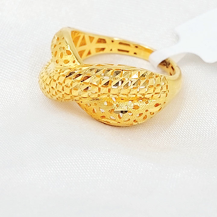 21K خاتم اكسترا-مجوهرات الشيخ سعيد-Saeed Jewelry 