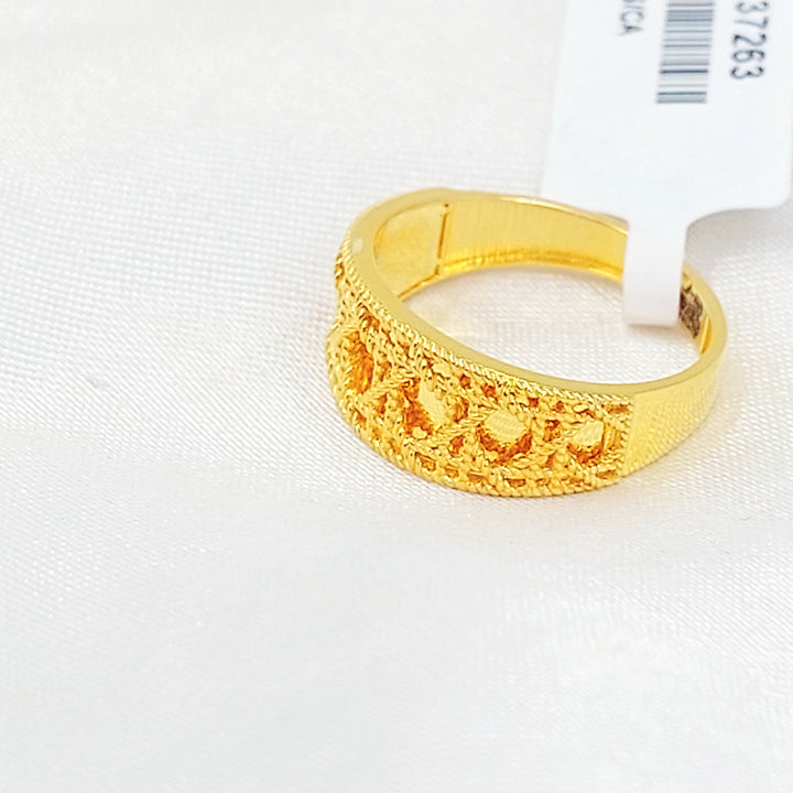 21K خاتم اكسترا-مجوهرات الشيخ سعيد-Saeed Jewelry 