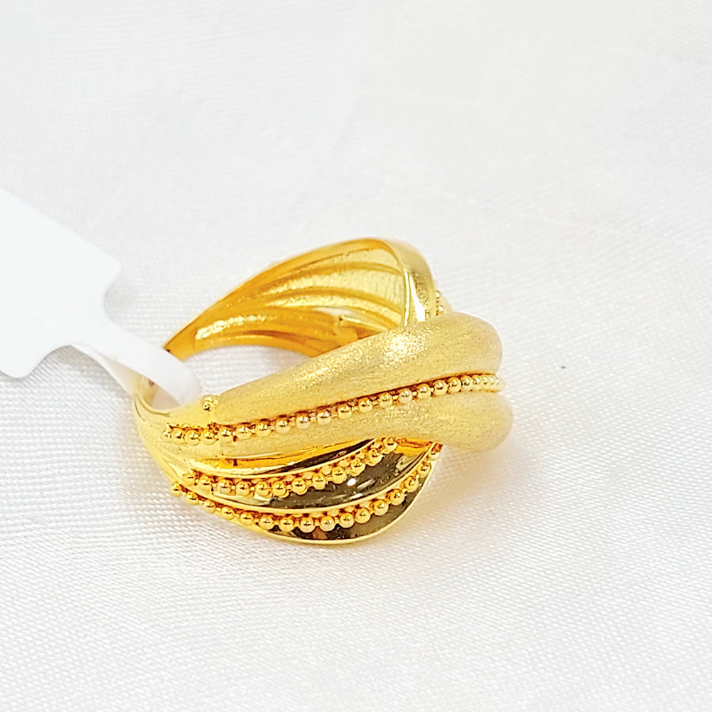 21K خاتم اكسترا-مجوهرات الشيخ سعيد-Saeed Jewelry 