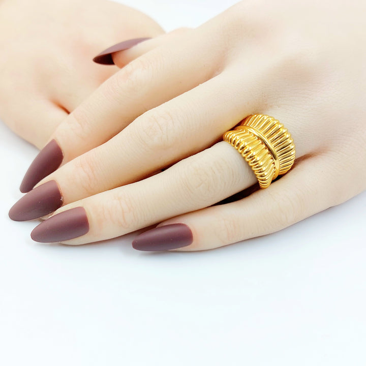 21K خاتم اكسترا-مجوهرات الشيخ سعيد-Saeed Jewelry 
