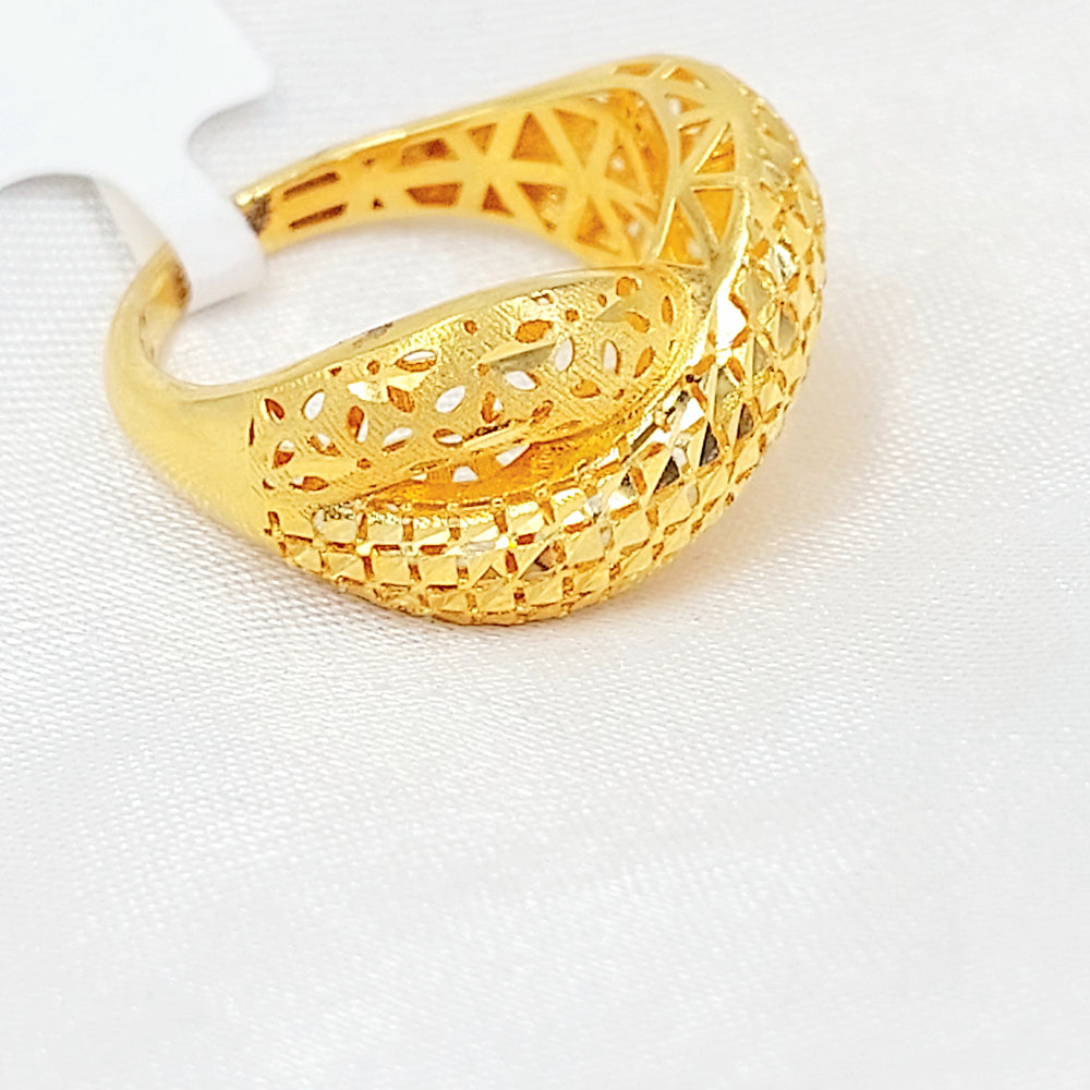 21K خاتم اكسترا-مجوهرات الشيخ سعيد-Saeed Jewelry 