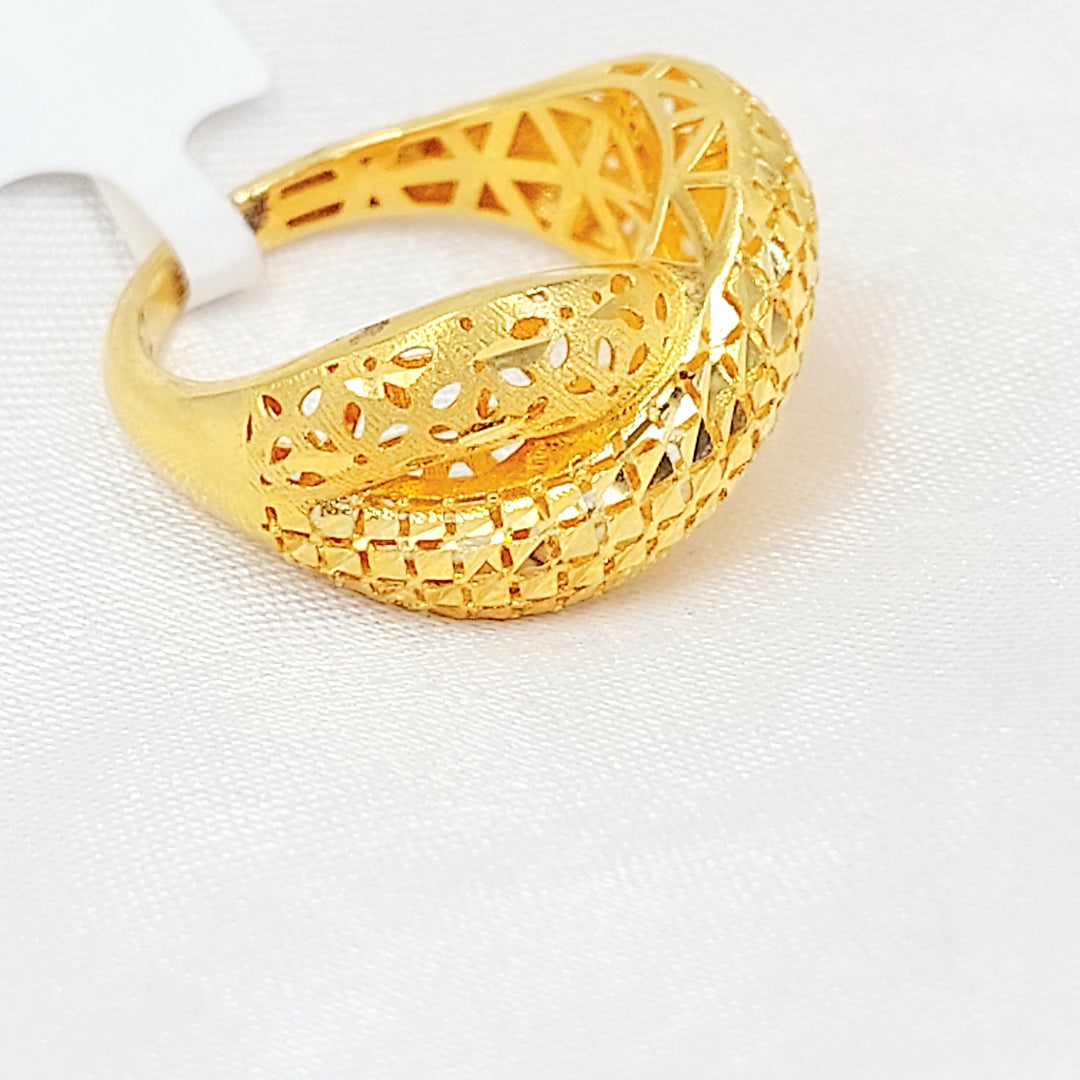 21K خاتم اكسترا-مجوهرات الشيخ سعيد-Saeed Jewelry 