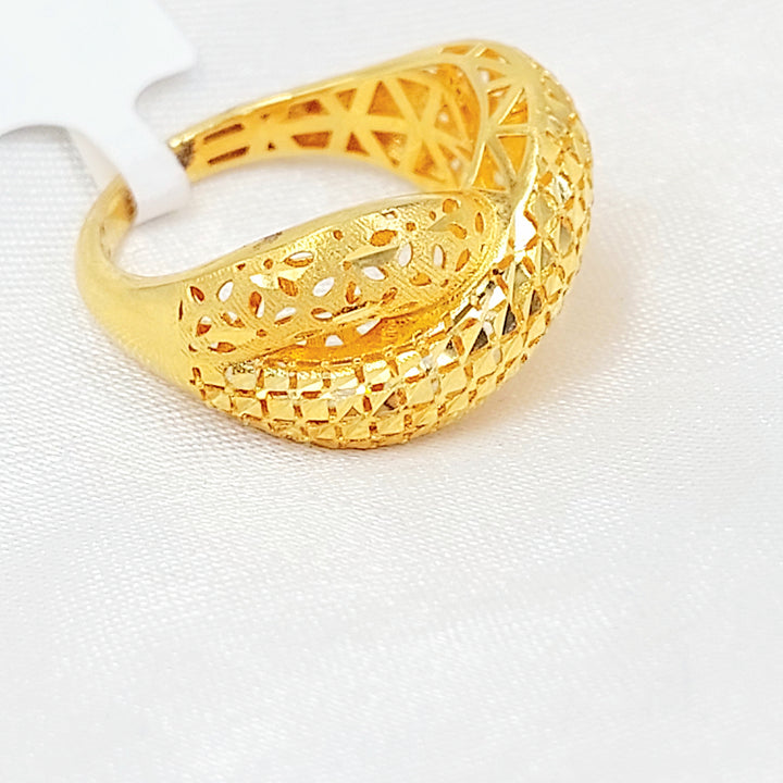 21K خاتم اكسترا-مجوهرات الشيخ سعيد-Saeed Jewelry 