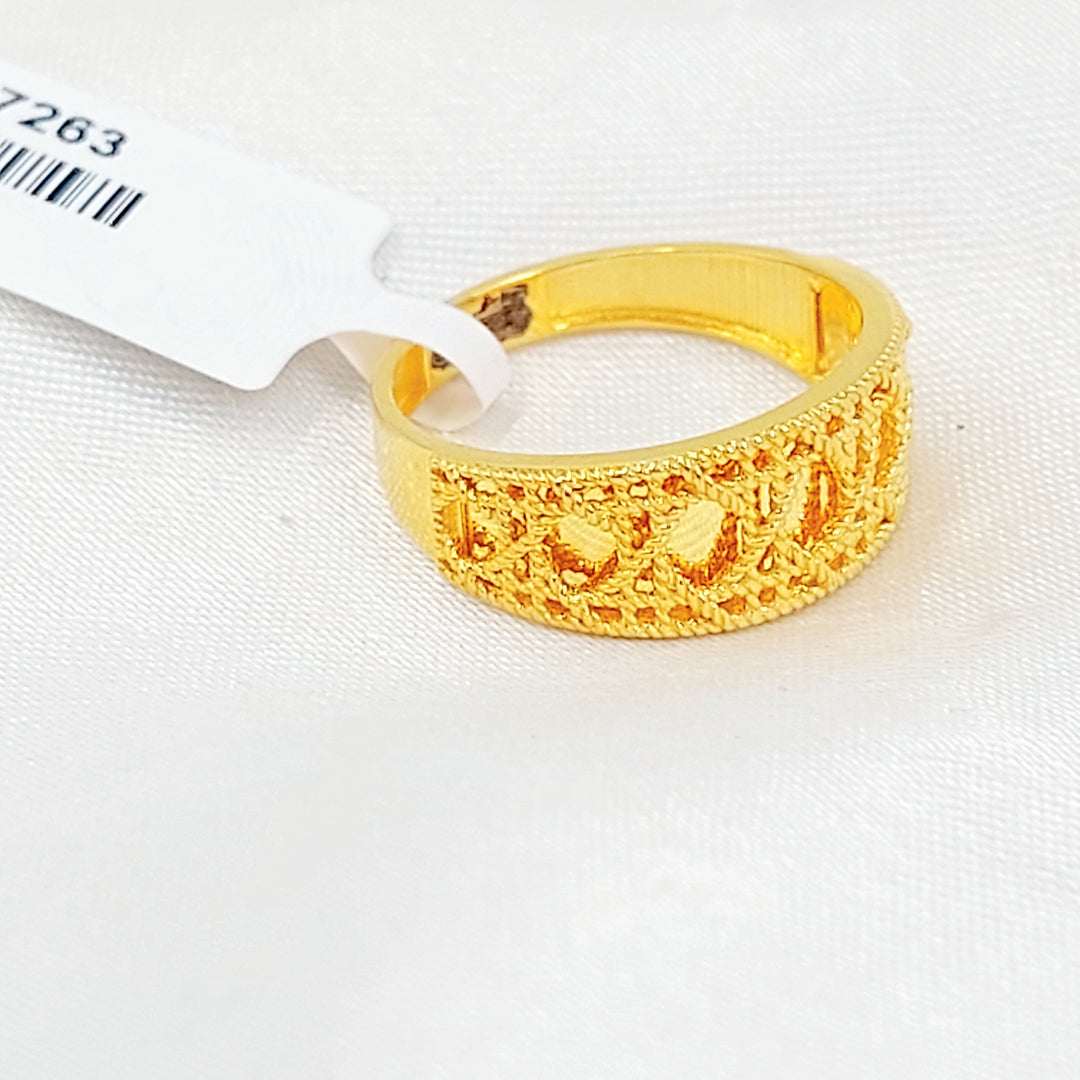 21K خاتم اكسترا-مجوهرات الشيخ سعيد-Saeed Jewelry 