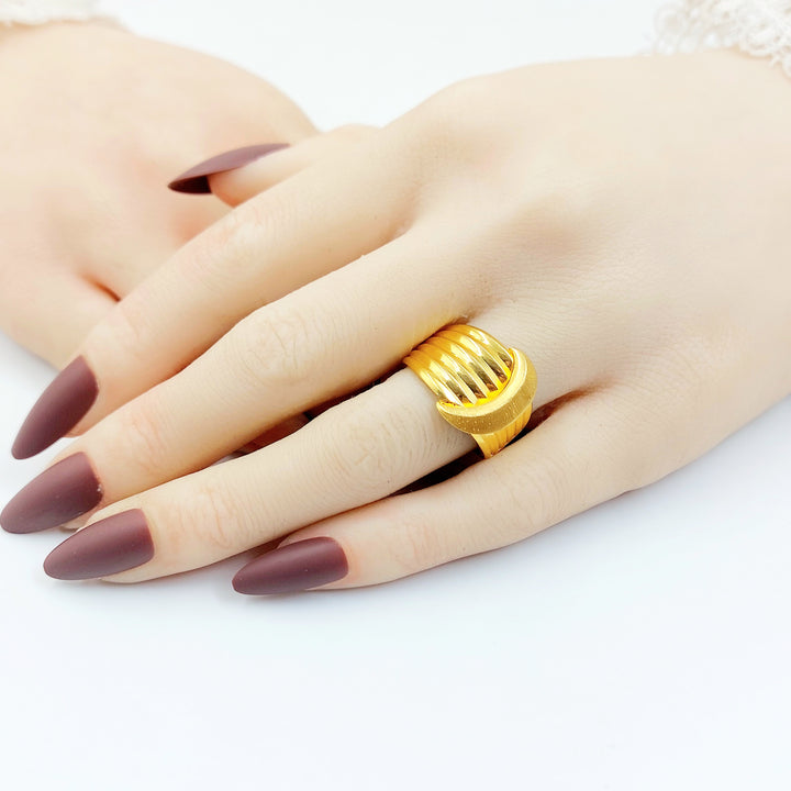 21K خاتم اكسترا-مجوهرات الشيخ سعيد-Saeed Jewelry 