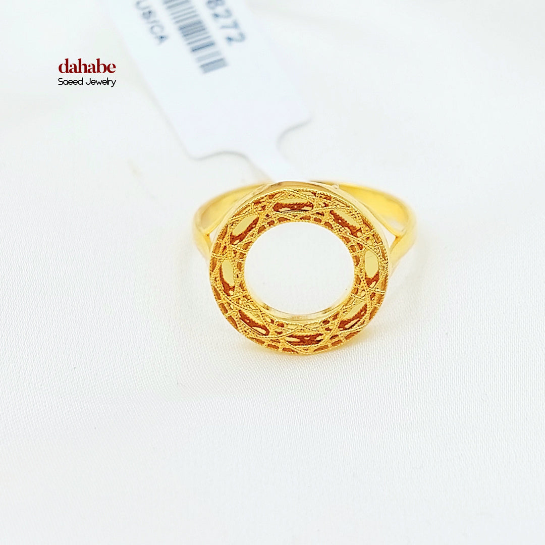 21K خاتم اكسترا-مجوهرات الشيخ سعيد-Saeed Jewelry 