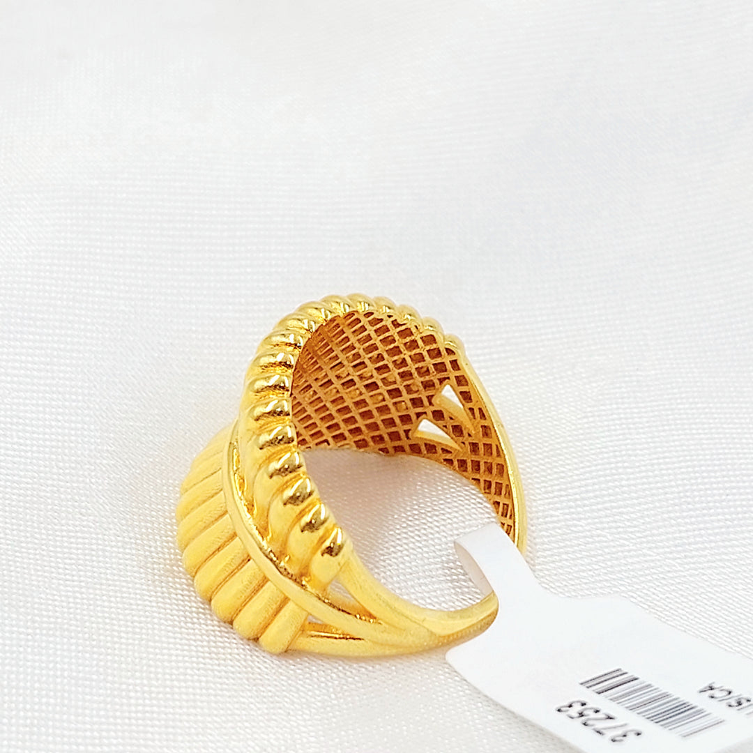 21K خاتم اكسترا-مجوهرات الشيخ سعيد-Saeed Jewelry 