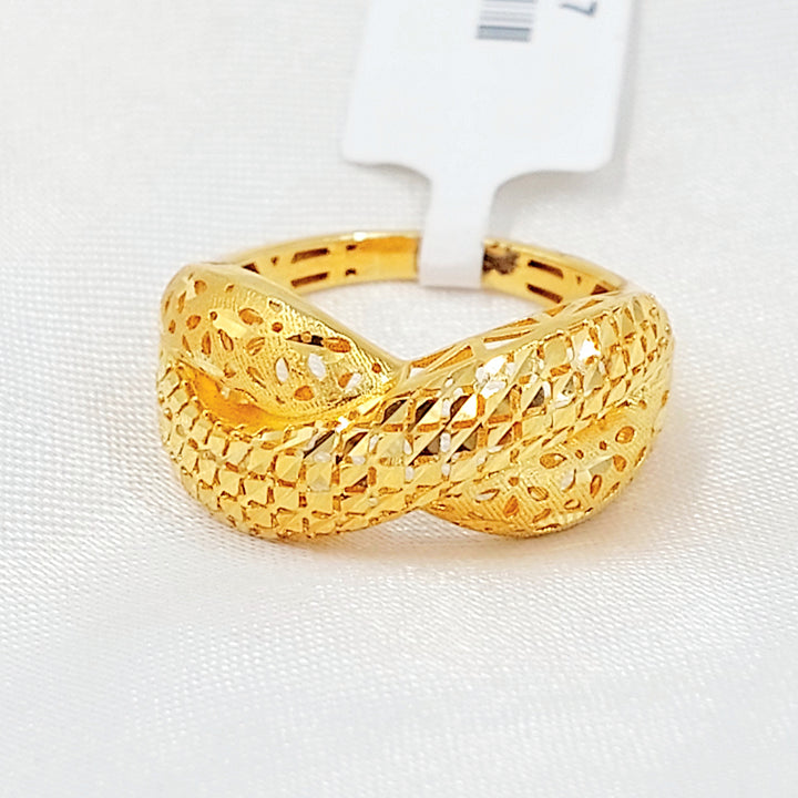 21K خاتم اكسترا-مجوهرات الشيخ سعيد-Saeed Jewelry 