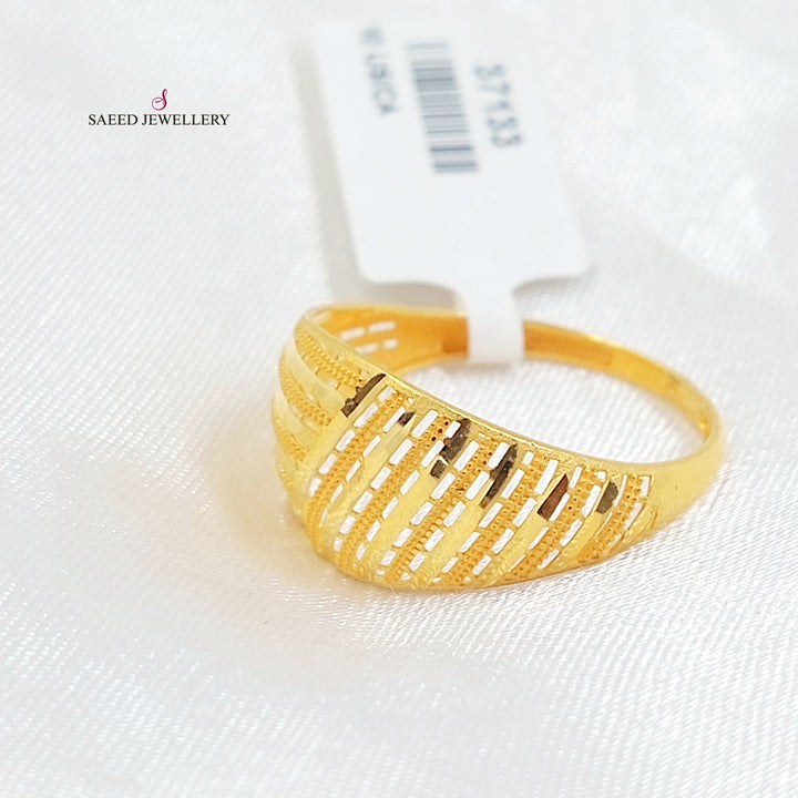 21K خاتم اكسترا-مجوهرات الشيخ سعيد-Saeed Jewelry 