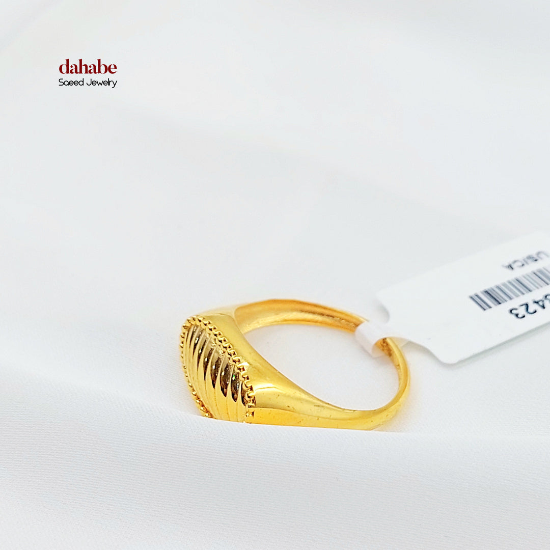 21K خاتم اكسترا-مجوهرات الشيخ سعيد-Saeed Jewelry 