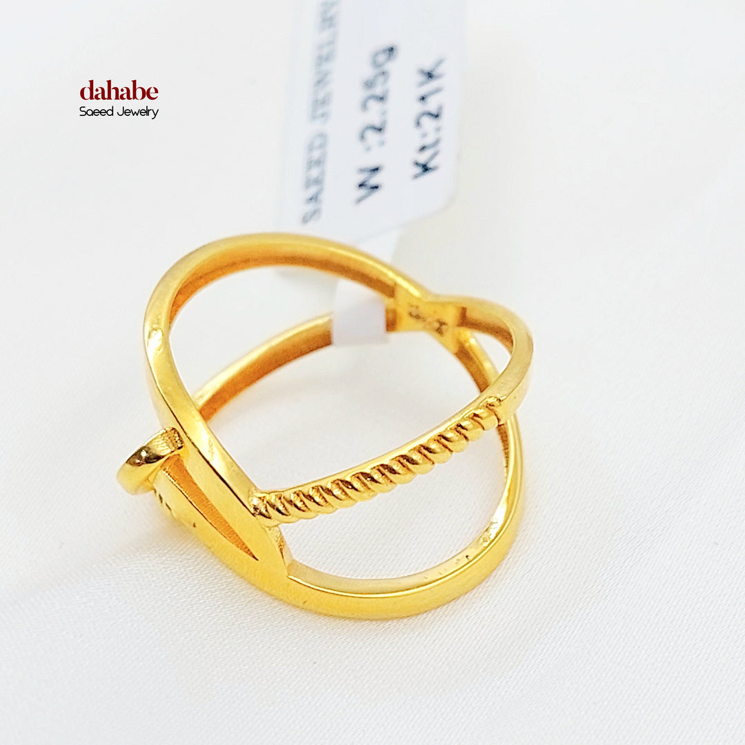 21K خاتم اكس اكسترا-مجوهرات الشيخ سعيد-Saeed Jewelry 