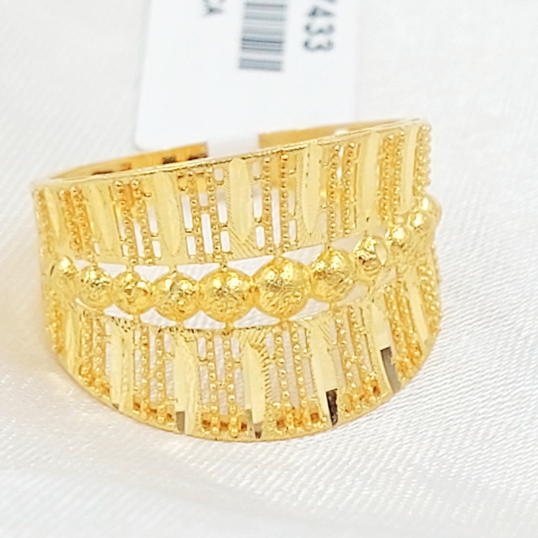 21K خاتم اكسترا-مجوهرات الشيخ سعيد-Saeed Jewelry 