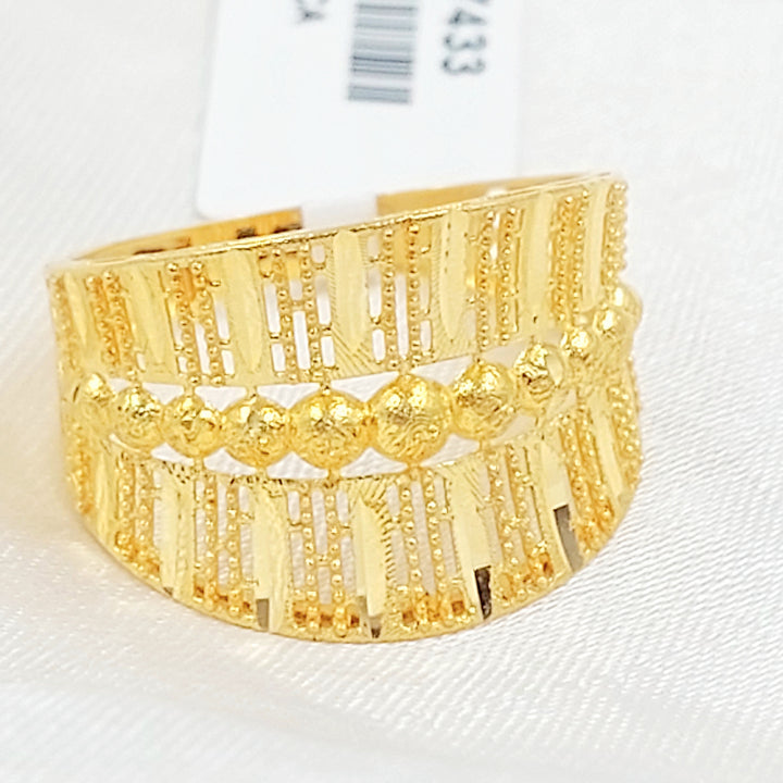 21K خاتم اكسترا-مجوهرات الشيخ سعيد-Saeed Jewelry 