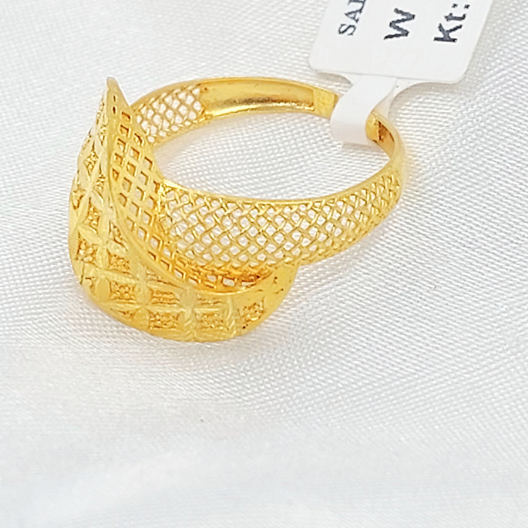21K خاتم اكسترا-مجوهرات الشيخ سعيد-Saeed Jewelry 