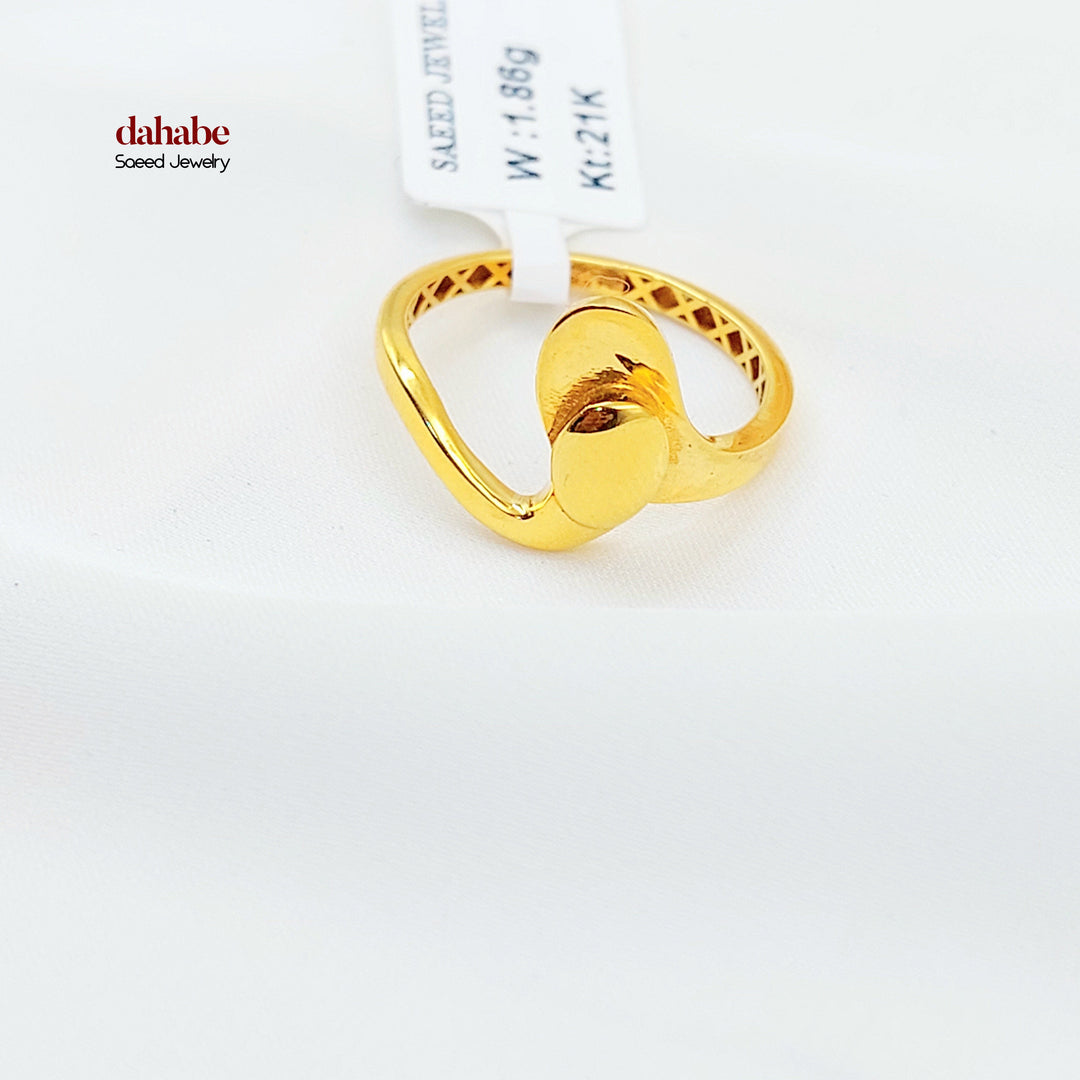 21K خاتم اكسترا-مجوهرات الشيخ سعيد-Saeed Jewelry 