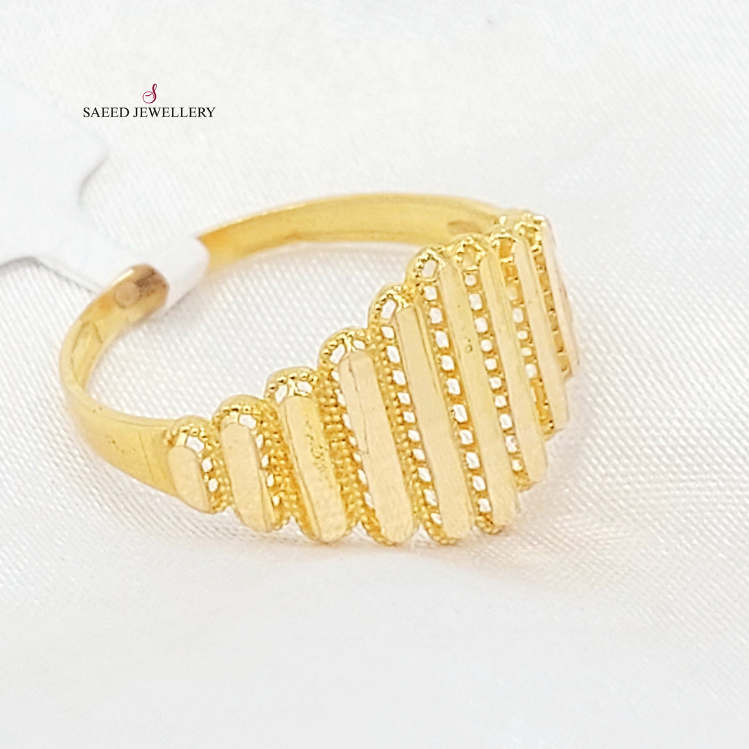 21K خاتم اكسترا-مجوهرات الشيخ سعيد-Saeed Jewelry 