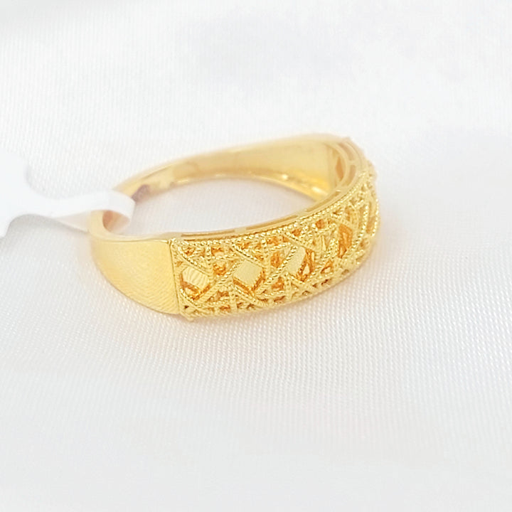 21K خاتم اكسترا-مجوهرات الشيخ سعيد-Saeed Jewelry 