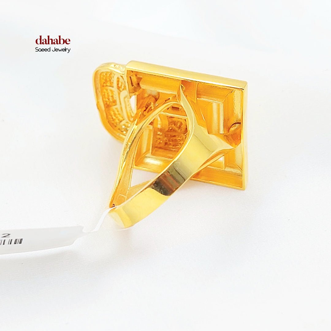 21K خاتم اكسترا-مجوهرات الشيخ سعيد-Saeed Jewelry 