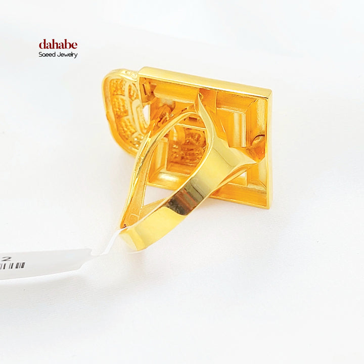 21K خاتم اكسترا-مجوهرات الشيخ سعيد-Saeed Jewelry 