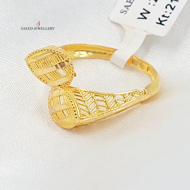 21K خاتم اكسترا-مجوهرات الشيخ سعيد-Saeed Jewelry 