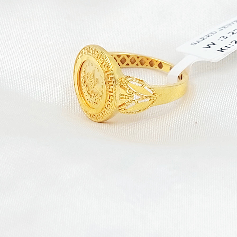 21K خاتم رشادي اكسترا-مجوهرات الشيخ سعيد-Saeed Jewelry 
